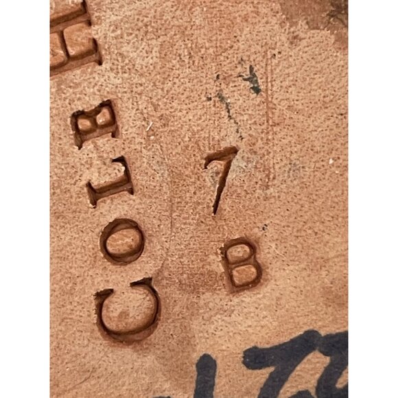 Cole Haan Brown Leather Stitched Slides Mules Made in Brazil Women's Size 7B - Picture 3 of 5